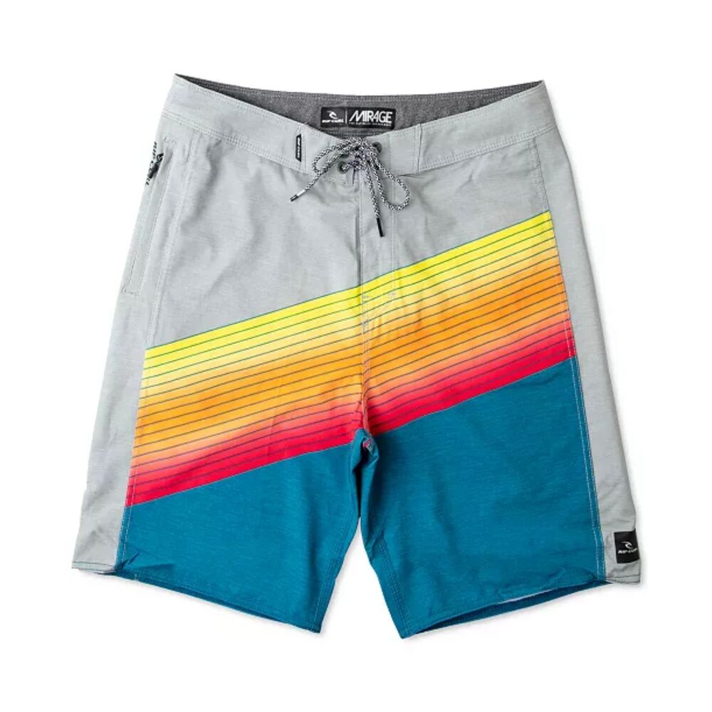 Rip Curl Men's Mirage Invert Stretch 20" Gray Colorblock Board Short Size 32 NWT